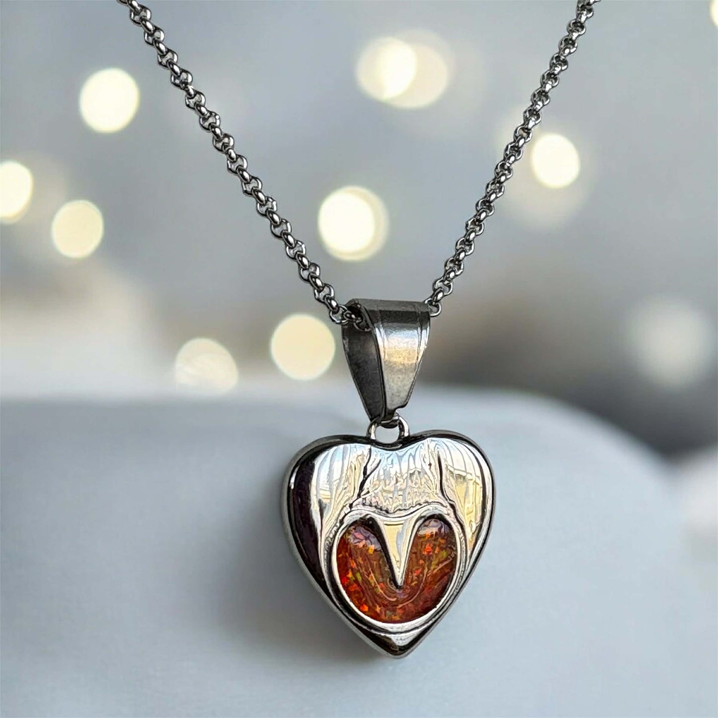 Heart Horse Hoof Stainless Steel Pendant