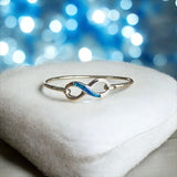 Silver Infinity Bangle