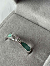 Timeless Solitaire Ring, suitable for 2 sets of ashes.